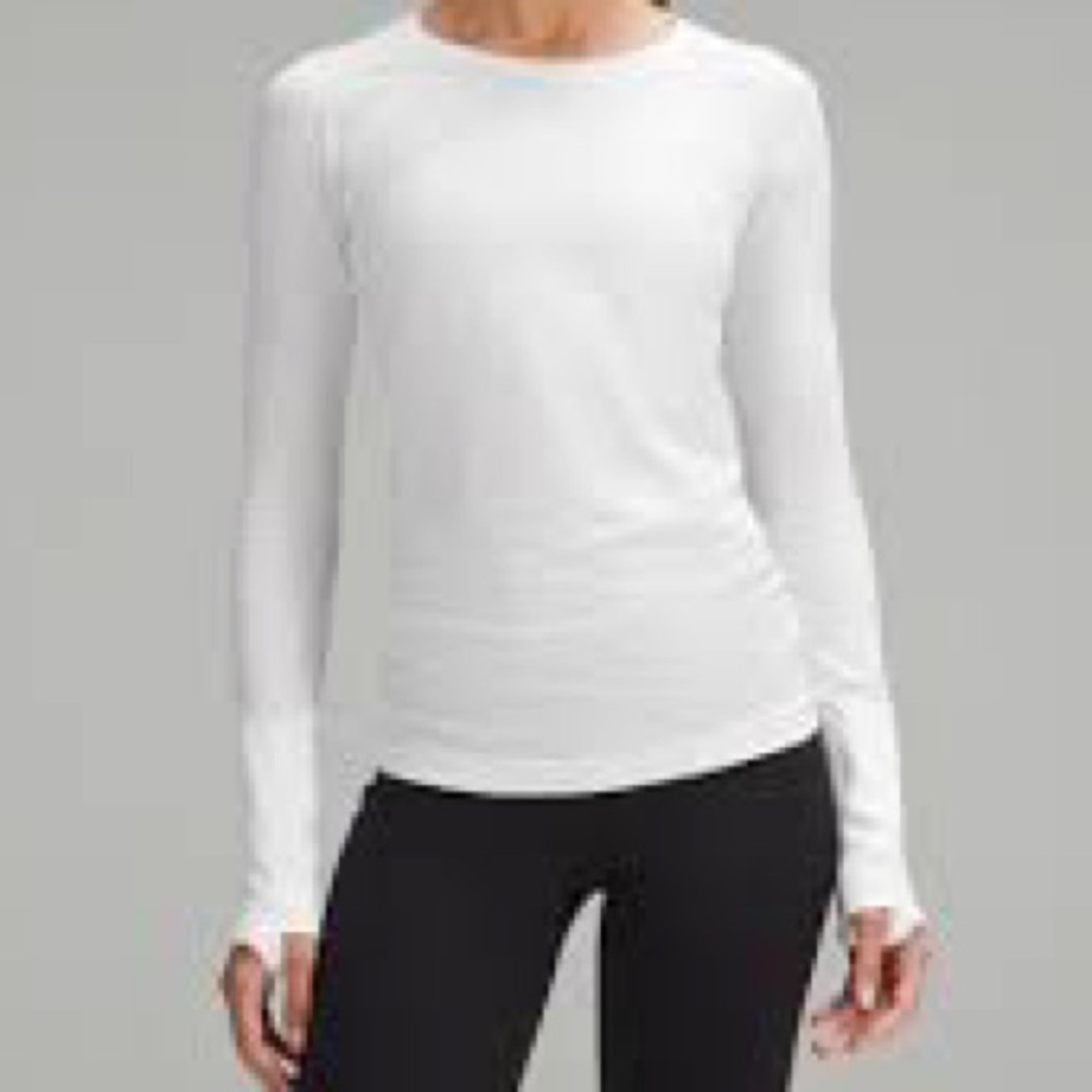Lululemon Swiftly Tech Long Sleeve sz 4 White